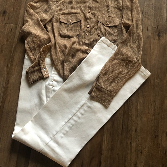 Kenneth Cole Mid-Rise Flair-Legged Trouser - Picture 2 of 8